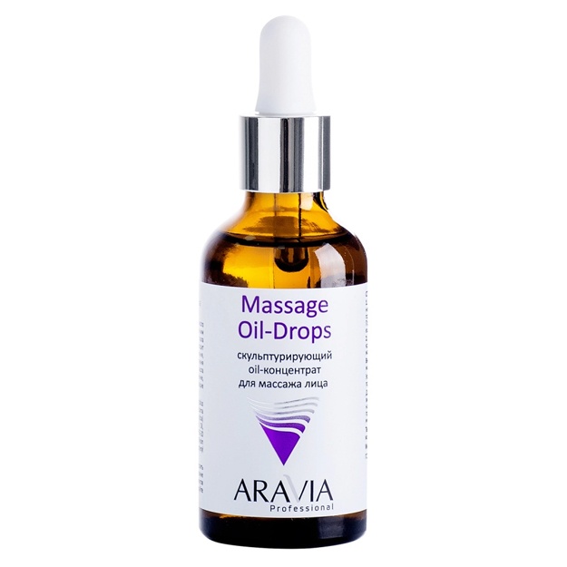 Скульптурирующий oil-концентрат для массажа лица Aravia Professional Massage Oil-Drops 50мл