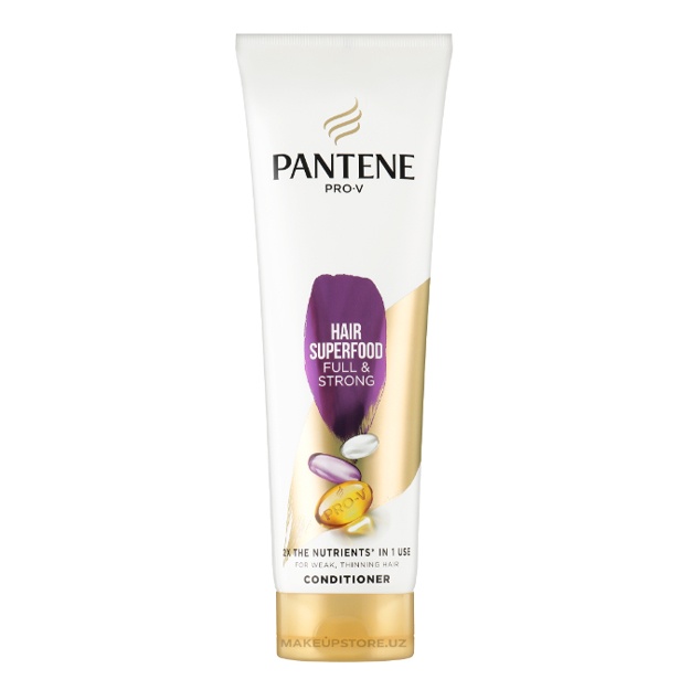 Zaif va ingichka sochlar uchun konditsioner Pantene Pro-V Superfood Konditsioneri