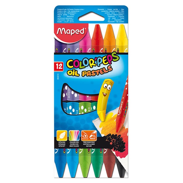 Qalamlar Maped moyli-pastel (12 rang, moyli) 864010