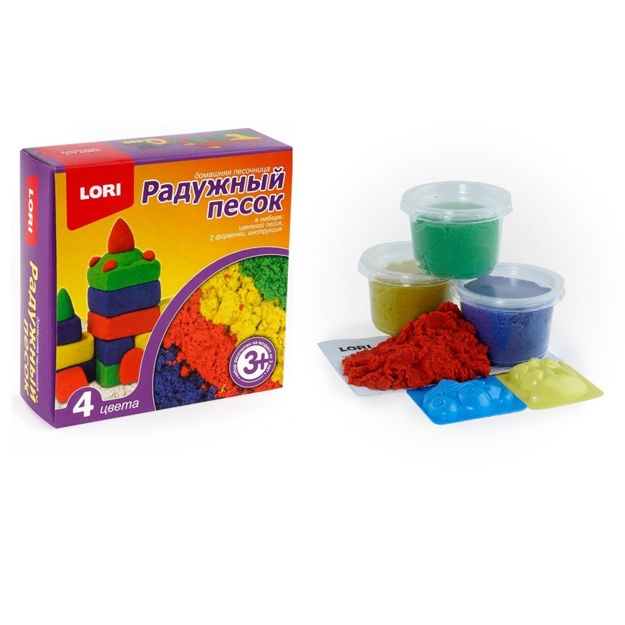 Ijod uchun to‘plam. Kamalak qumi Lori Pt-004 4rang