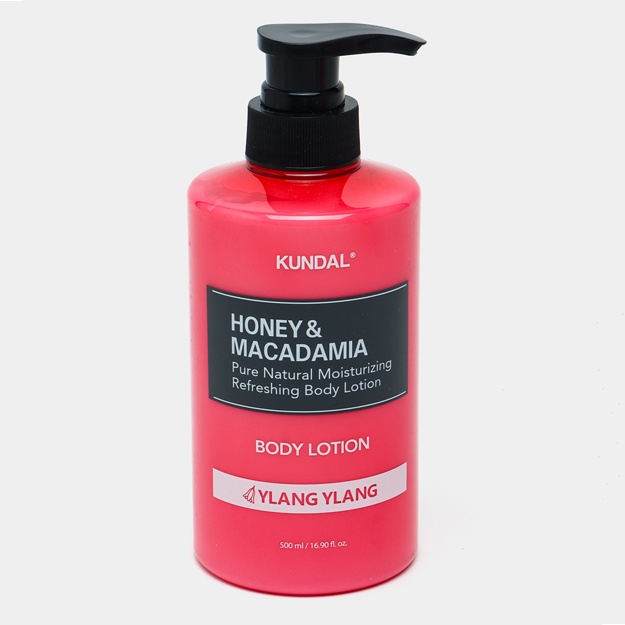 Tana uchun loson Kundal Honey & Macadamia Pure Body Lotion Ylang Ylang 500 ml