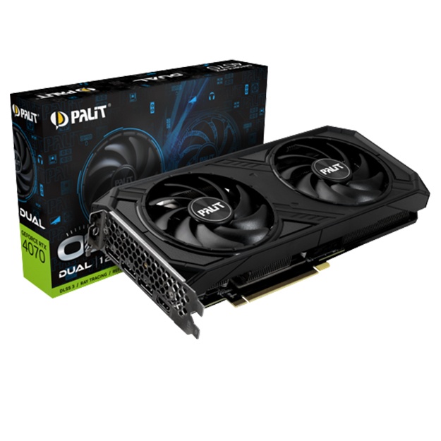 Videokarta Palit 12GB GeForce RTX4070 DUAL OC GDDR6X 192bit 3-DP HDMI