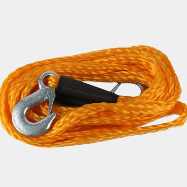 Avtomobilni tortish uchun ikkita ilgakli 3 qavatli arqon, 3 tonna, 4 metr