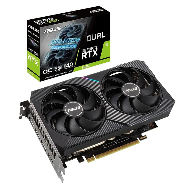 O‘yin grafik kartasi Asus Dual NVIDIA GeForce RTX 3060 V2 OC Edition From UAE (B096658ZWP)
