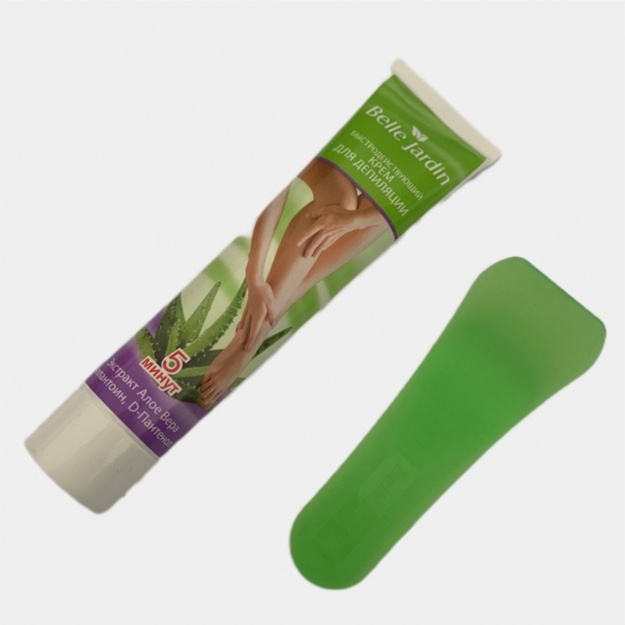 Ekstrakti bilan tez ta’sir qiluvchi depilatsiya kremi Belle Jardin Aloe Vera 75ml