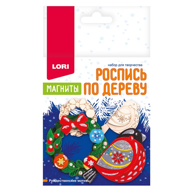 Yog‘ochga rasm chizish. Magnitlar "Rojdestvo motivlari" Lori Fnn-040