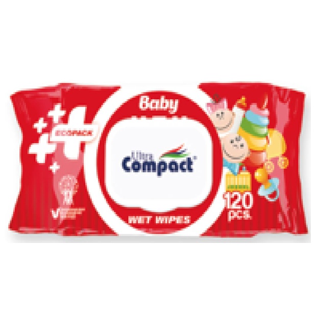 Bolalar uchun nam salfetkalar "Eko paket" qopqoqli 120 dona
