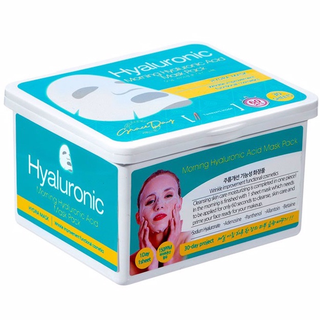 Тканевая маска с гиалуроновой кислотой Grace Day Morning Hyaluronic Acid Mask Pack 30шт