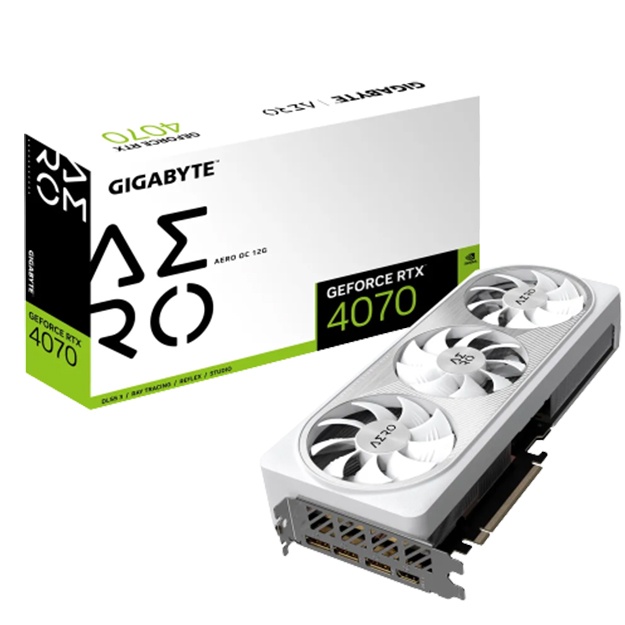 Видеокарта Gigabyte 12GB GeForce RTX4070 AERO OC GV-N4070AERO OC-12GD