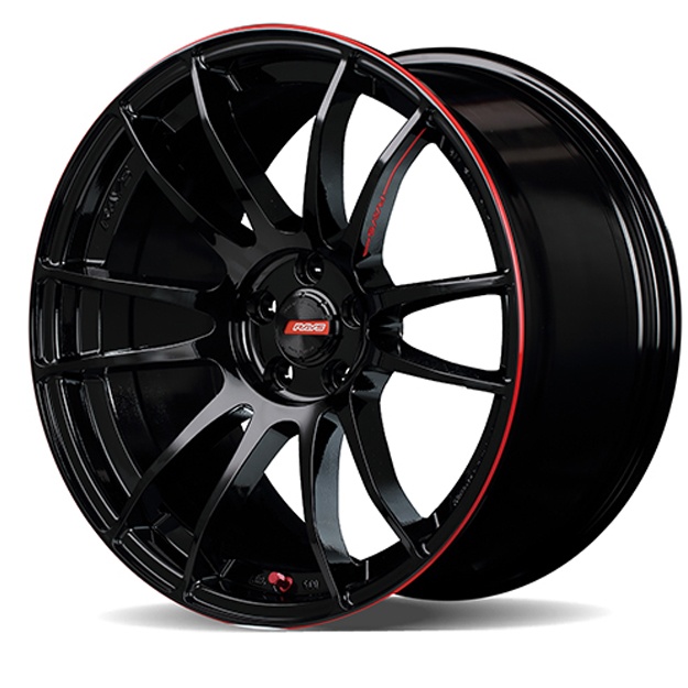 Diska mashina uchun R17 R123 Gloss Black 8*100*114.3 ET35 CB56.5 4 ta