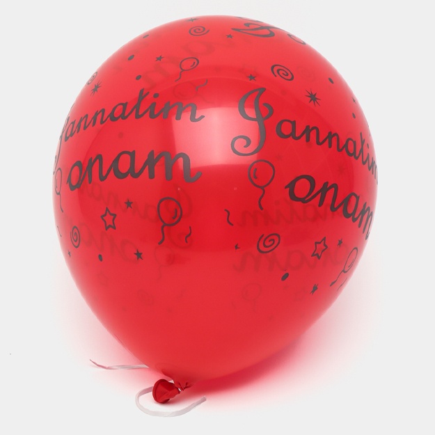 Balon sharlar to‘plami Jannatim onam 5 dona 30 sm Qizil