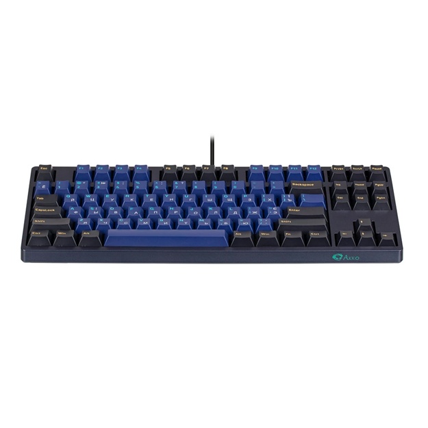 Механическая клавиатура Akko 3087 Horizon DS Cherry MX Silent Red, RU, Blue/Black
