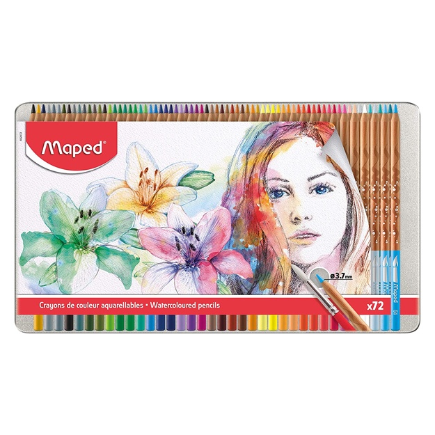Rangli qalamlar Maped SRAYoNS AQUARELL ARTIST X72 METAL 832472
