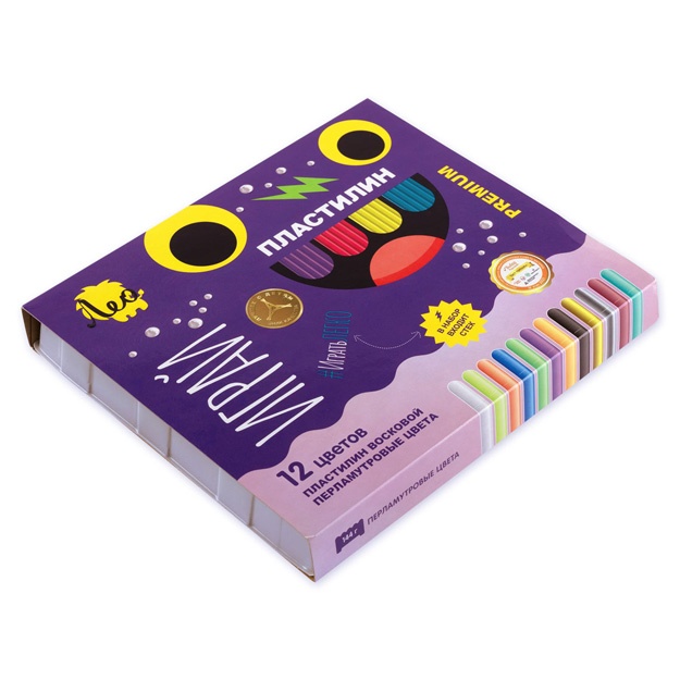 Plastilin mumli. Marvarid ranglar Leo LPMCR-0112 12rang