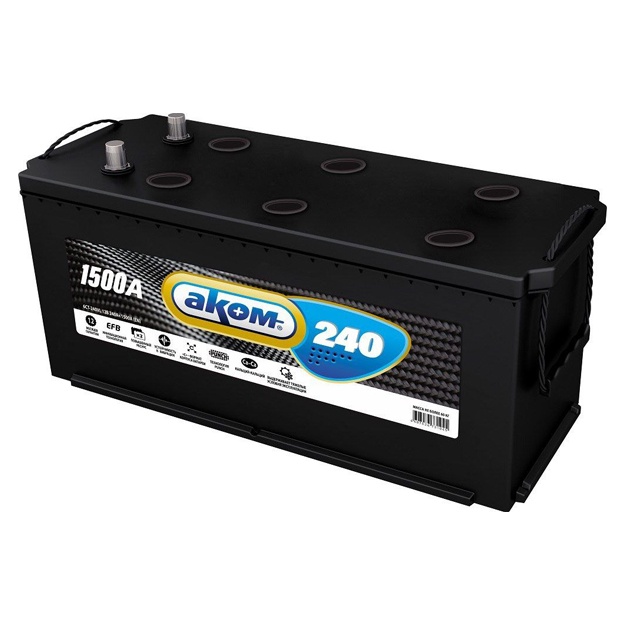 Avtomobil akkumulyatori Akom 240Ah 1500A (EN) 12V