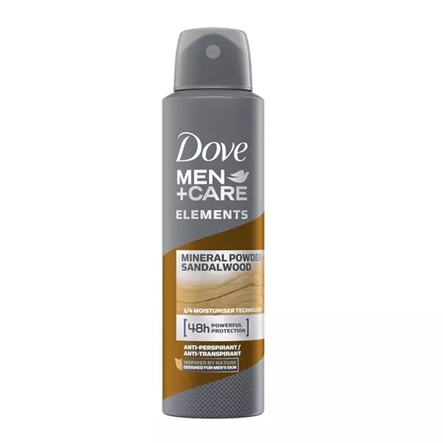 Tana uchun dezodorant Dove Men Mineral Powder 150ml