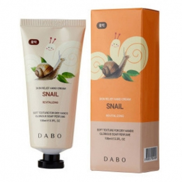 Крем для рук с муцином улитки Dabo Skin Relief Hand Cream Snail ,100ml.