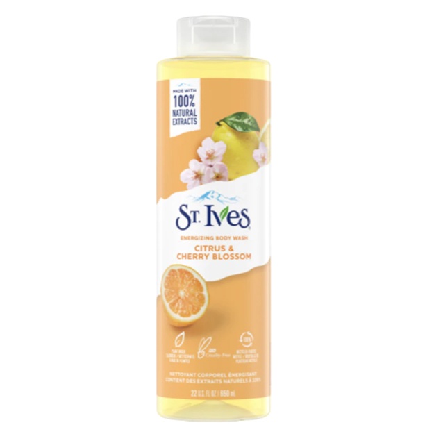 "Tsitrus va olcha gullari" tana geli St. Ives 650 ml