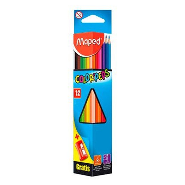 Карандаши цвет.Maped (12цв.+Vivo,Color'Peps) 183213