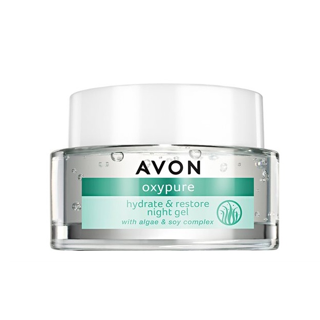 Ночной гель для лица Avon "Чистый кислород" 50мл