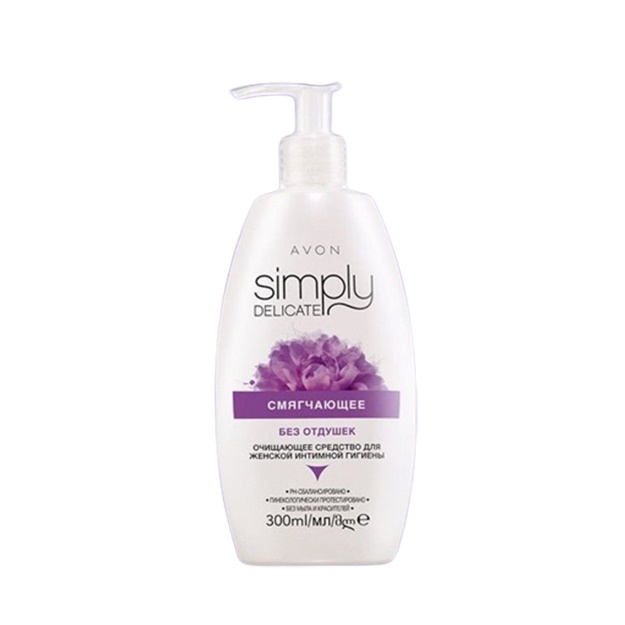 Ayollarning intim gigienasi uchun yumshatuvchi vosita Avon Simply Delicate jodugar yong‘og‘i ekstrakti bilan 100ml