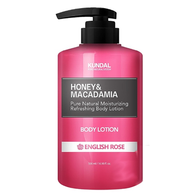"English Rose" tana losoni KUNDAL Honey & Macadamia Body Lotion English Rose 500ml