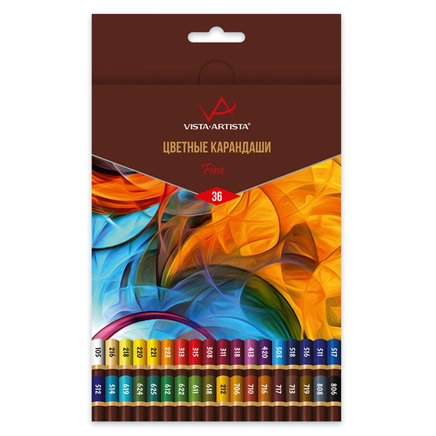 Rangli qalamlar Fine Vista-Artista VFCP-36 36rang