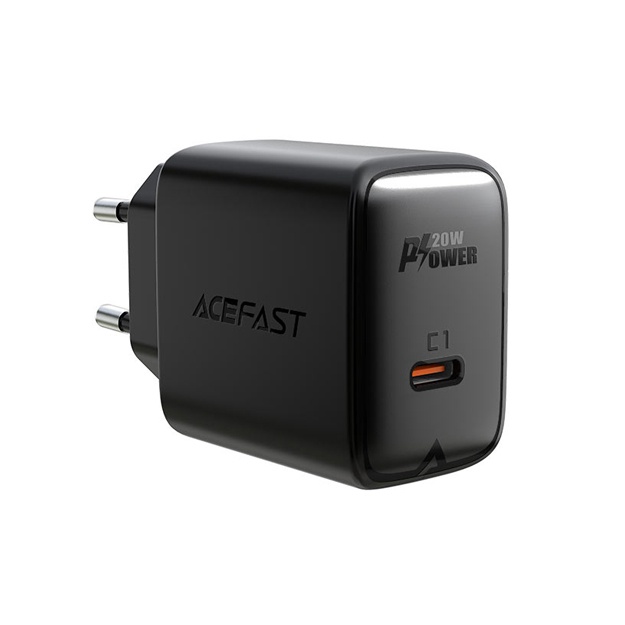 Зарядное устройство Acefast A1 PD single USB-C Charger 20W Черный