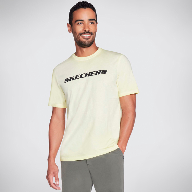 PIGMENT DYED WASH CREW TEE KNIT M02TS76-LIME M