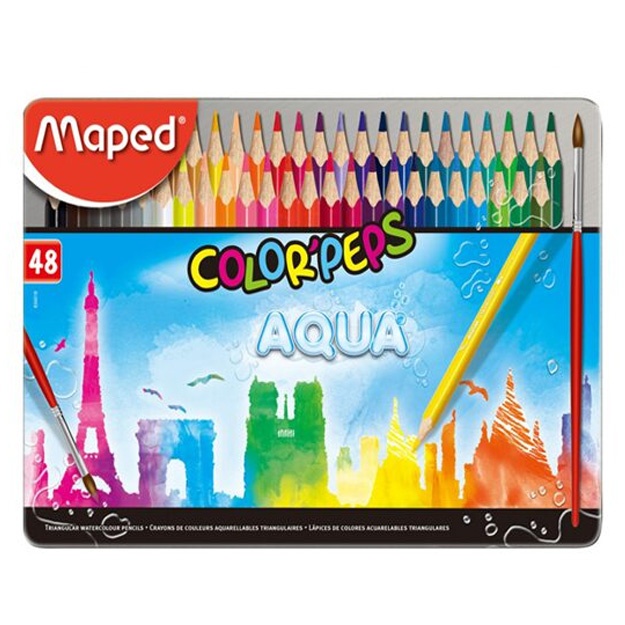Rangli qalamlar Maped Aqua Colorpeps 48rang (836018)