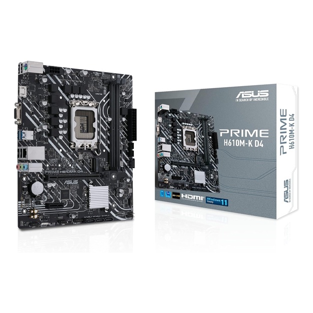 Kompyuter platasi Asus Prime H610M-K D4, LGA 1700, mATX from UAE