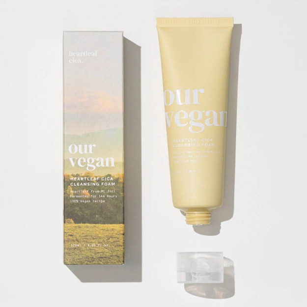 Yuzni tozalash uchun ko‘pik Manyo Our Vegan Heartleaf Cica Cleansing Foam