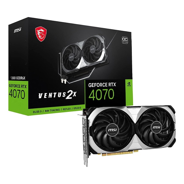 Videokarta MSI GeForce RTX 4070 VENTUS 2X 12G OC GDDR6X 12GB From UAE (V513-058R)