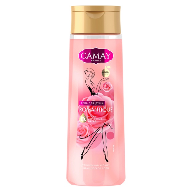 Dush jeli Samay Romantis frantsuz atirgulining hidi bilan parfyumeriya 250ml