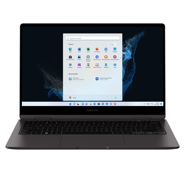 Noutbuk Samsung Galaxy Book2 360 i7-1255u 16/512 GB SSD 13.3" FHD (730QED-KA1)