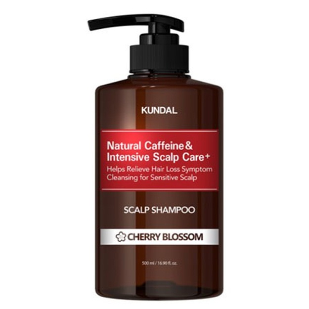 Shampun Kundal Caffeine Scalp Shampoo Cherry Blossom 500ml