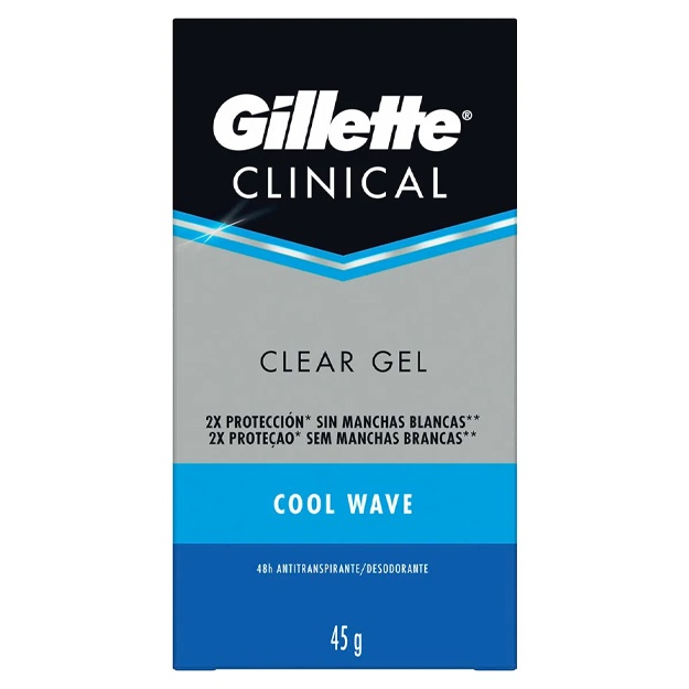 Гель-антиперспирант Gillette Clinical Cool Wave Men 45г