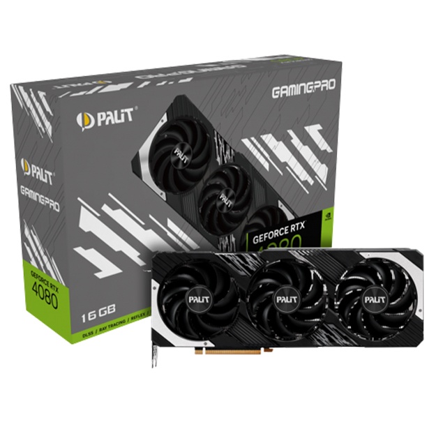 Видеокарта Palit 16GB GeForce RTX4080 GamingPro GDDR6 256bit 3-DP HDMI