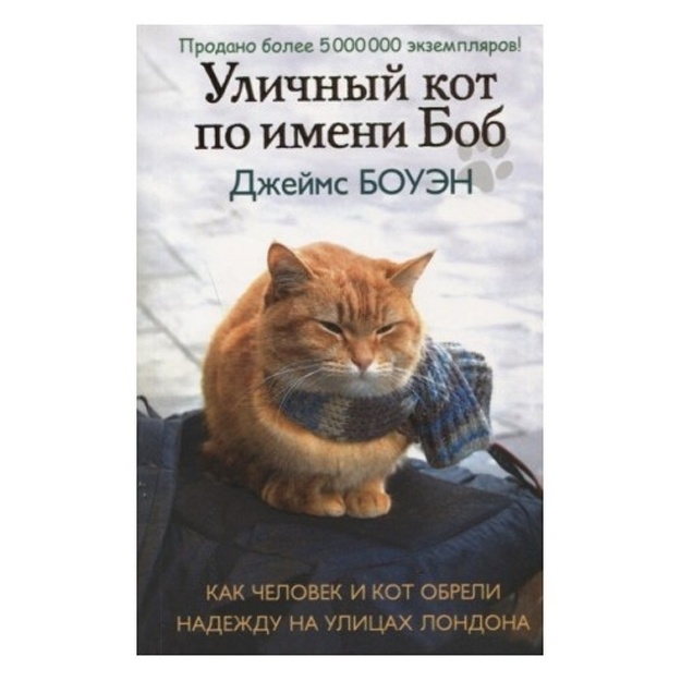 Боуэн Джеймс: Уличный кот по имени Боб. Как человек и кот обрели надежду на улицах Лондона