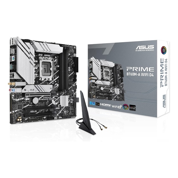 Kompyuter platasi Asus Prime B760MA WIFI D4 Intel B760 LGA 1700 micro ATX from UAE