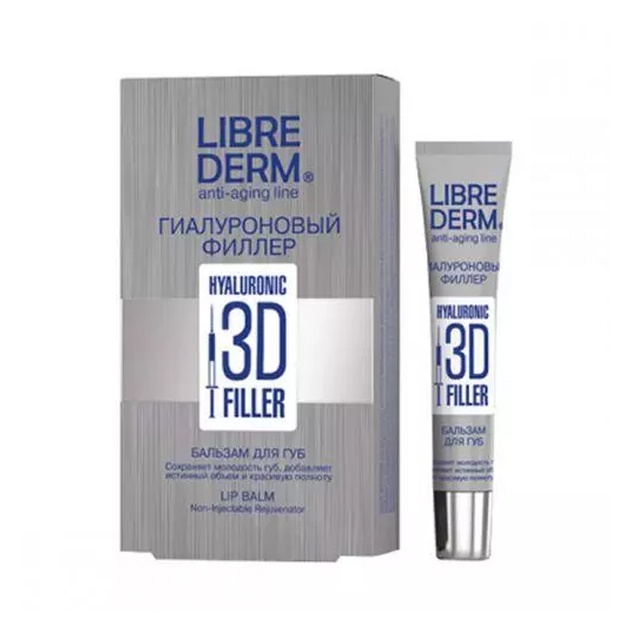 LIBREDERM  Gialuronik 3D to‘ldiruvchi lablar uchun balzam 20 ml 4620002184889