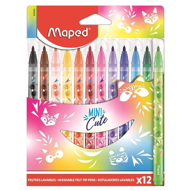 Фломастеры Maped Mini Cute 12цветов (845404)