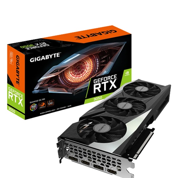 Videokarta Gigabyte 8GB GeForce RTX 3050 GAMING OC GV-N3050GAMING OC-8GD