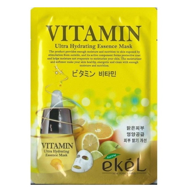 S vitamini bilan niqob EKEL Vitamin Ultra Hydrating Essence Mask