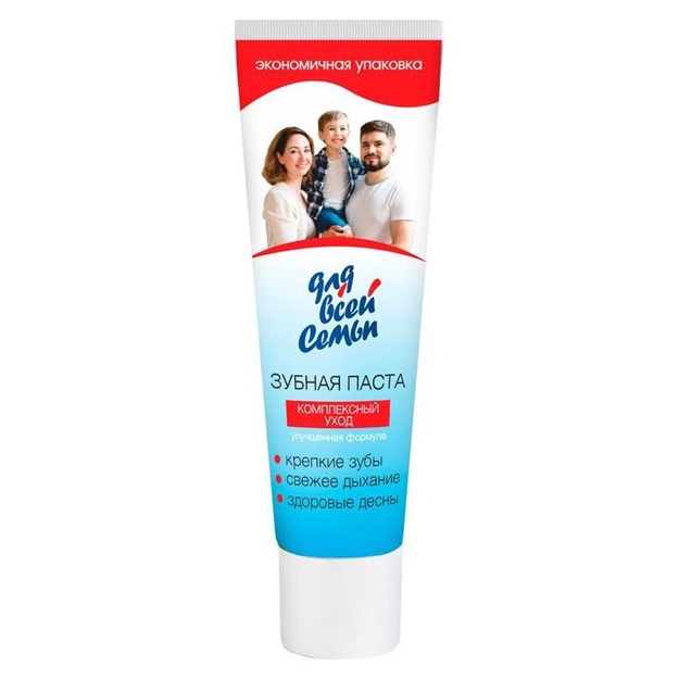 Kompleks parvarishlash uchun tish pastasi Dlya vsey semi 100g (RK)