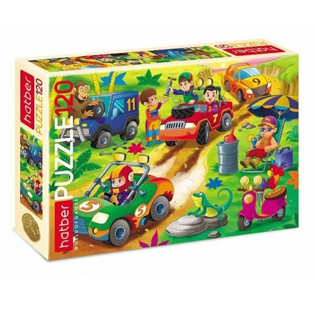 Puzzle Hatber "Qiziqarli poyga" 120 element 230x165 mm (120PZ5_20488)