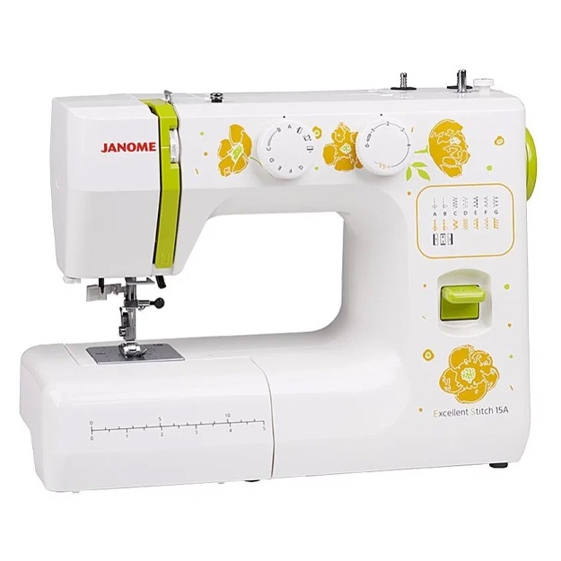 Tikuv mashinasi Janome Exsellent Stitch 15A (ES 15A), oq