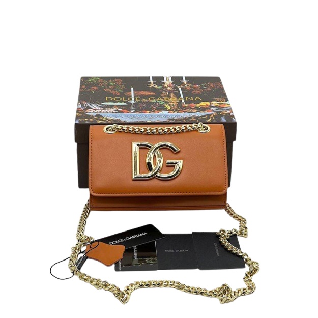 Женская Сумка Dolce & Gabbana (Коробка документы) АРТ 1153 коричневый