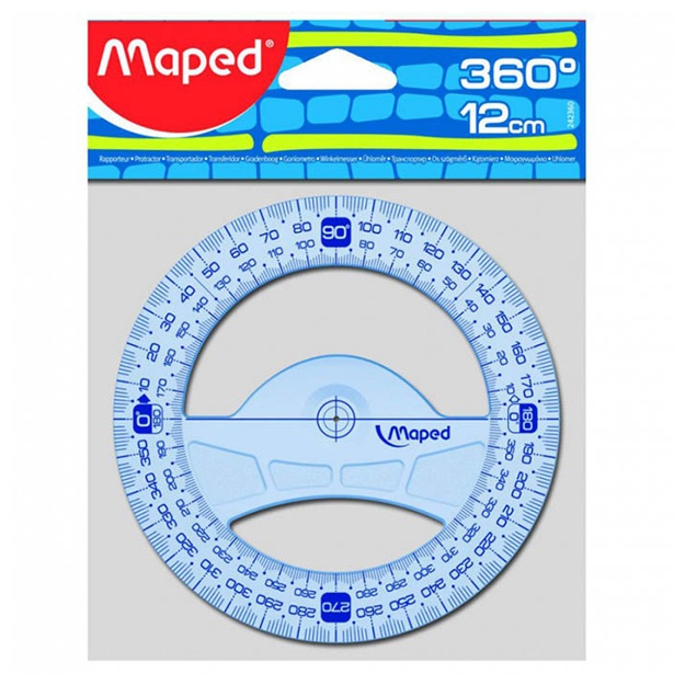 Lineyka Maped (Transportir 360gr, 12 sm diametr) 242360