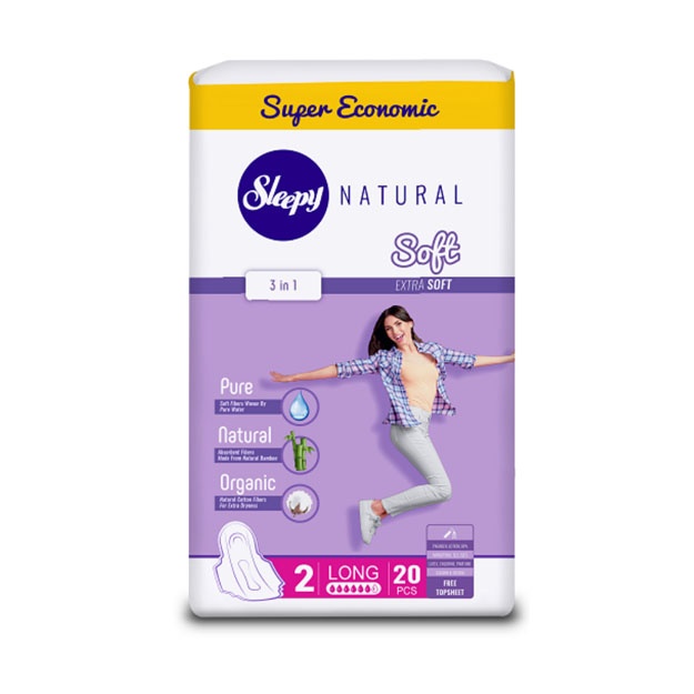 SLEEPY ayollar prokladkalari «SOFT» (Uzun) № 2 (20 dona)